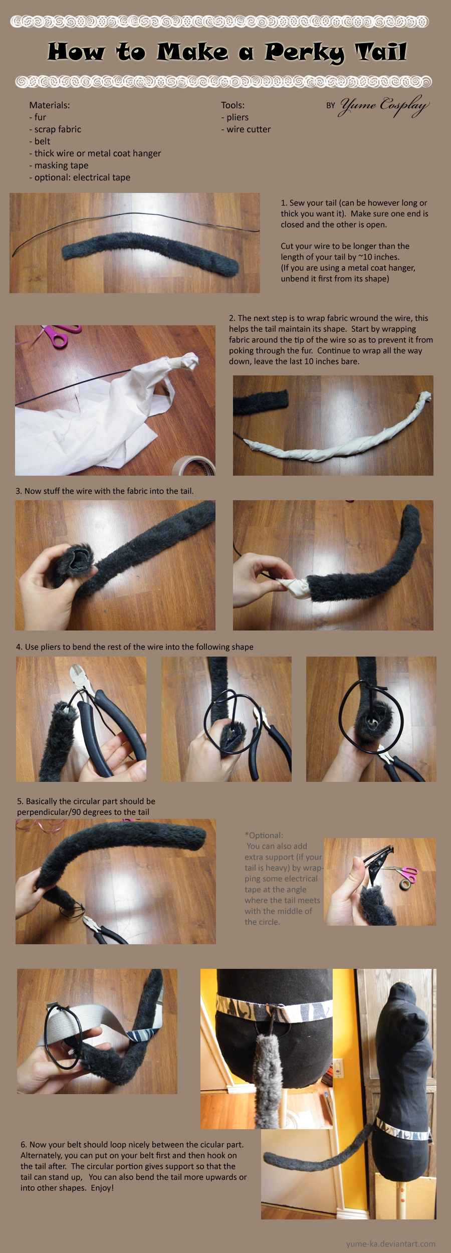 Perky Cat Tail Tutorial