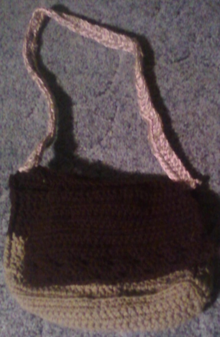 Crochet -- Three color Handbag