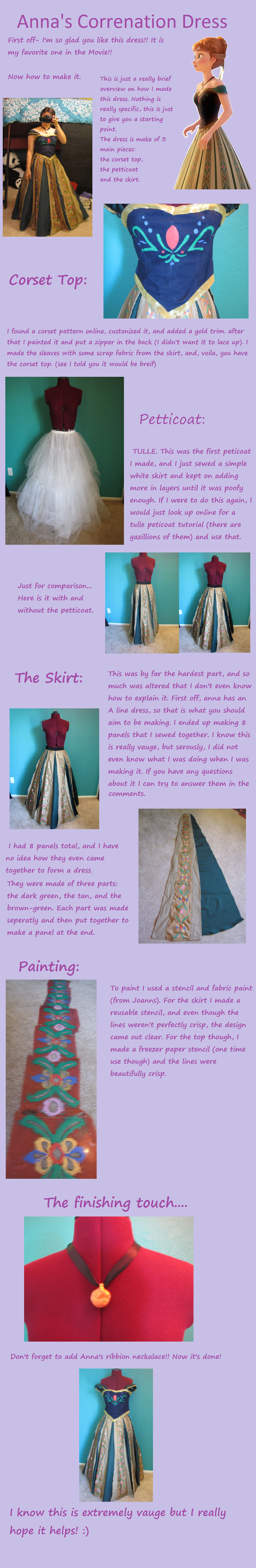 anna coronation dress Princess Sara Dresses Full of details coronation embroidery I Made Anna's Coronation Dress