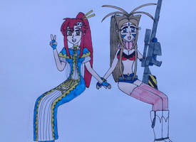 Costume Swap - Belldandy and Yoko Littner