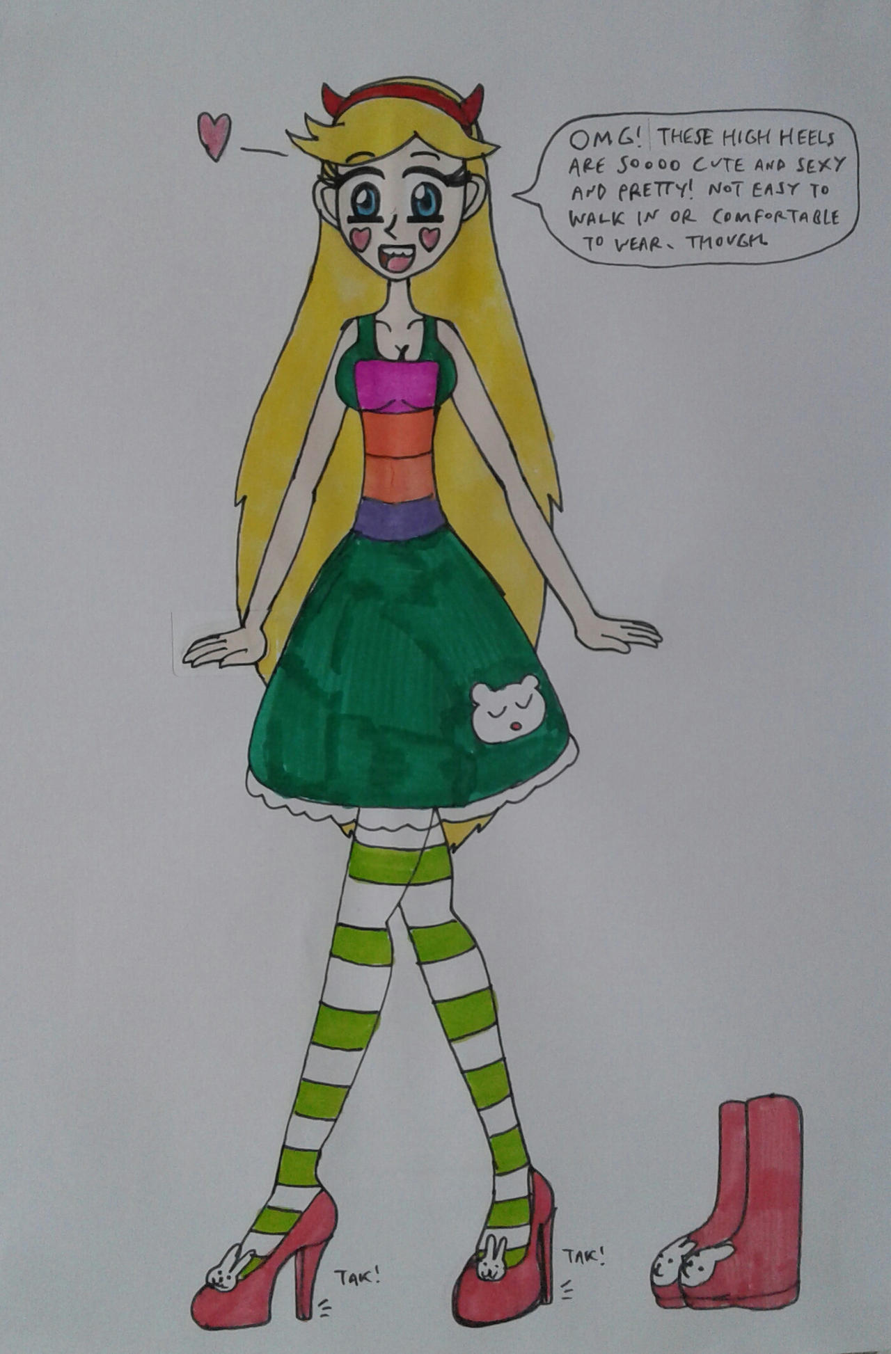 Star Butterfly In High Heels By BelldandyLover91 On DeviantArt star-butterfly-in-high-heels-by-belldandylover91-on-deviantart