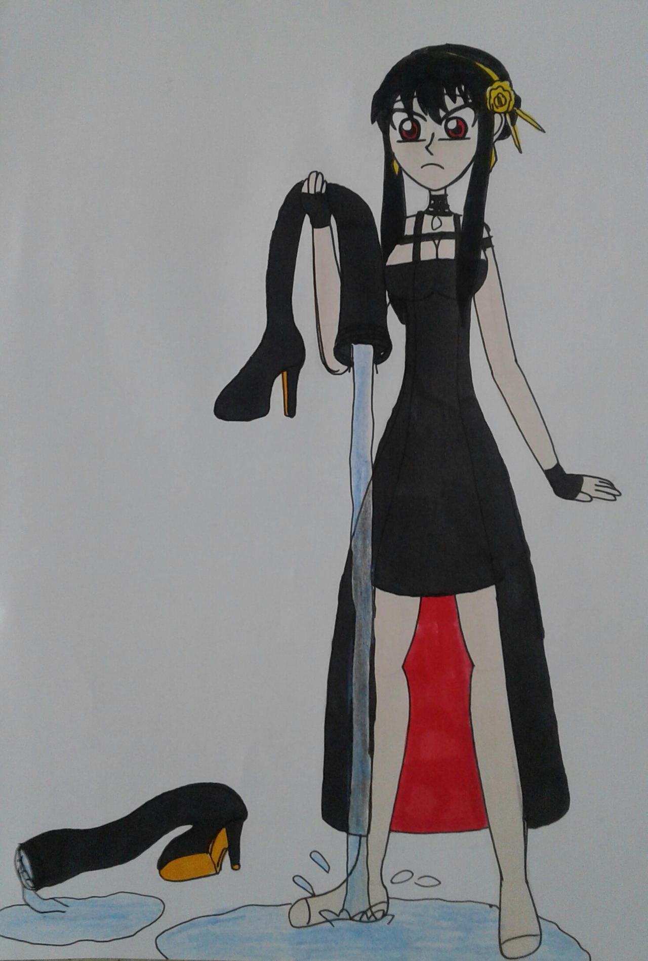 Deviantart Boots Remove Shoe Removal - Yor's Waterlogged Boots by BelldandyLover91 on DeviantArt