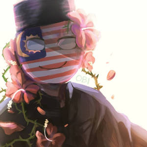 Countryhumans Malaysia and Hibiscus