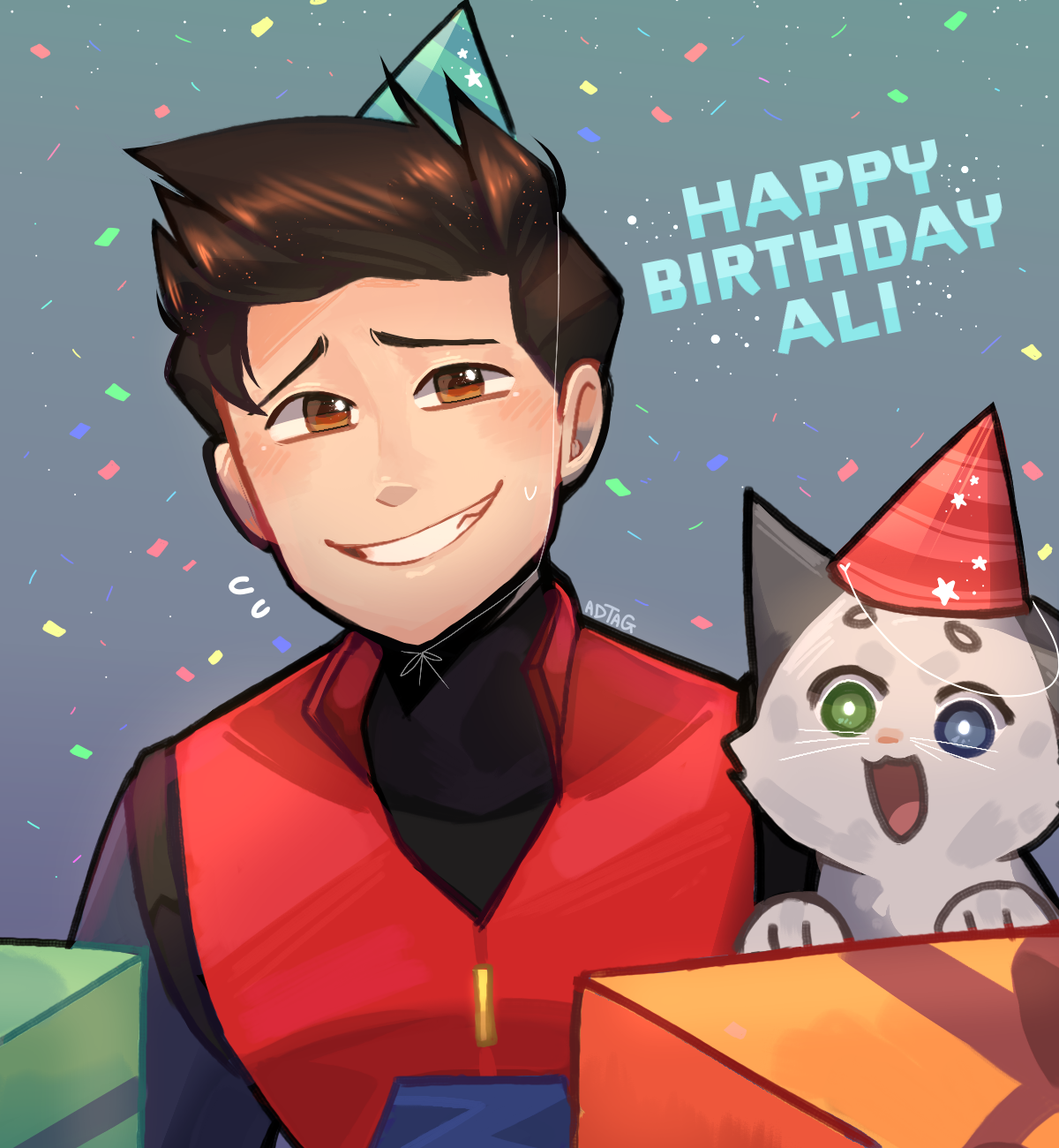 Ejen Ali Ali S Bday 8 April By Adtag On Deviantart