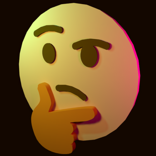 Thinking Emoji But 3d - 3d Thinking Emoji Gif PNG Transparent With