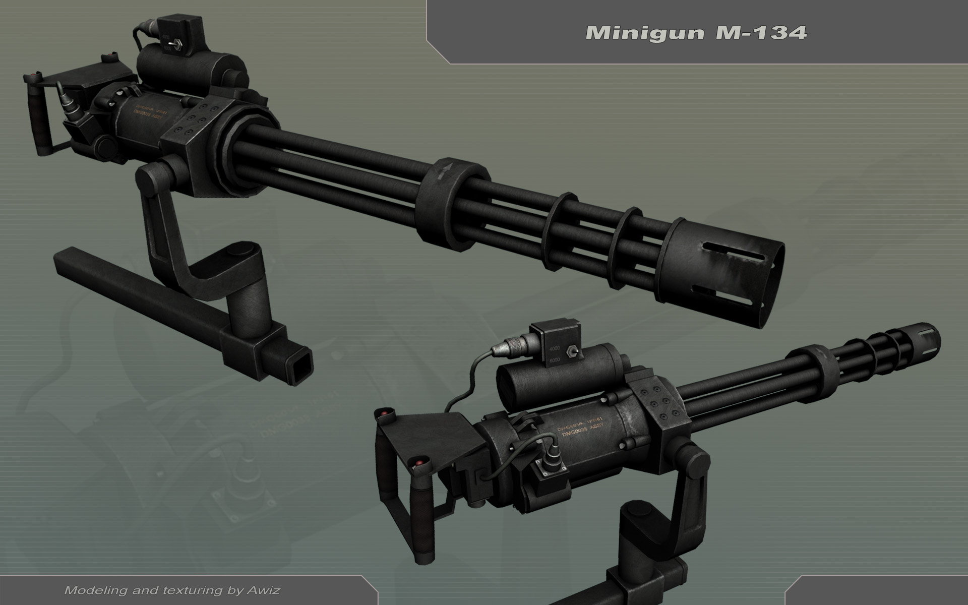 Mini Gun Design Minigun M-134 by Awiz on DeviantArt