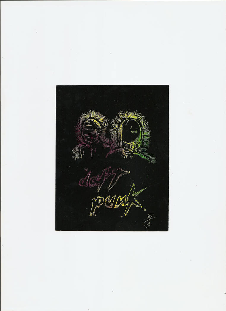 Daft Punk Scratch art 2 by Darkrai-risen on DeviantArt