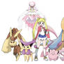 Usagi Tsukino Pokemon Team