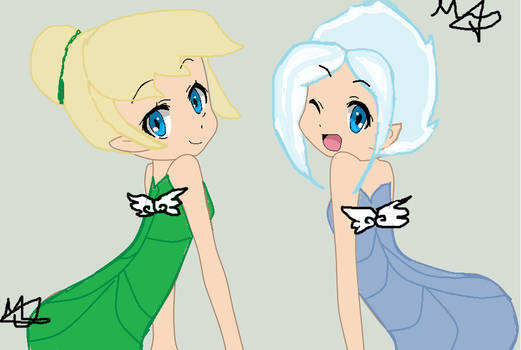 Tinkerbell and PeriWinkle| Anime :3