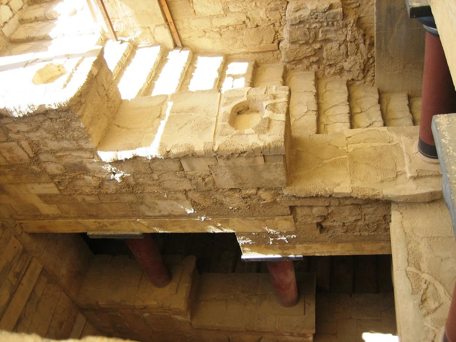 Crete Knossos stairs