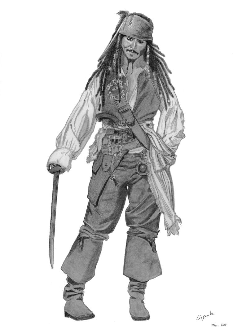 Пираты Карибского моря Джек Воробей в полный рост