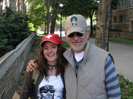 With Steven Spielberg
