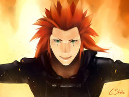 Axel is on fire