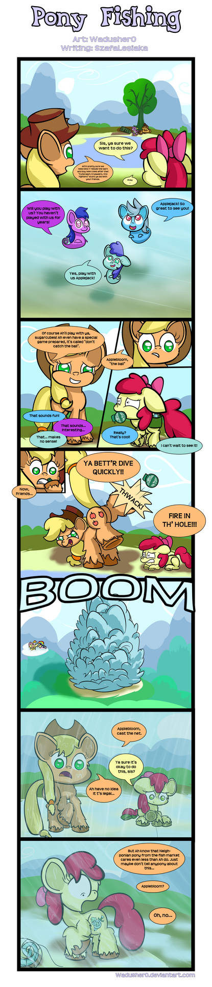 Deviantart Mlp Fish Pony Fishing by Wadusher0 on DeviantArt