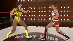 Anne Carter vs Cecyme Wrestling