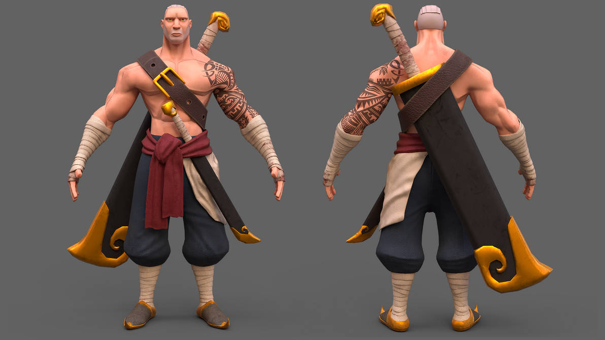 3D Stylized Character Warrior Hunter T Pose By TimothyFeriandy On 3d-stylized-character-warrior-hunter-t-pose-by-timothyferiandy-on