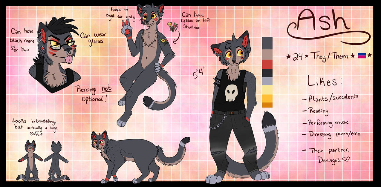 Ash Refrence Ash Reference 2021 by punkcatash on DeviantArt