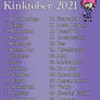 Kinktober 2021 List