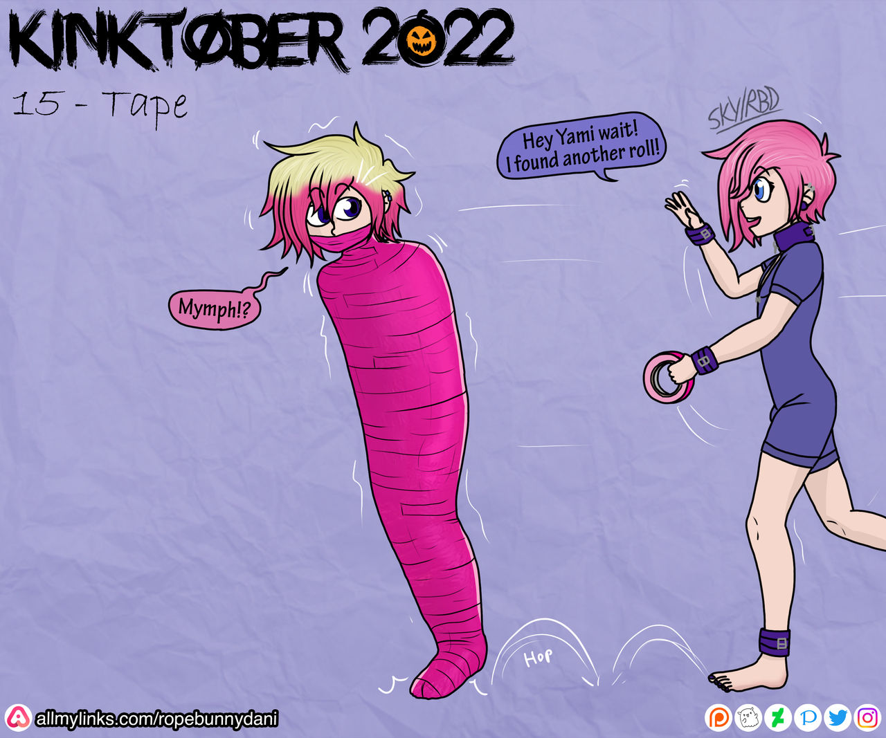 15 Tape Kinktober 2022 by RopeBunnyDani on DeviantArt