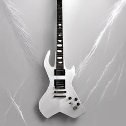 'White Stealth' A7 - 7 String Metal Guitar