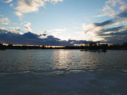 Pre-Spring Lake Sunset