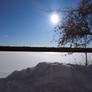 Winter Sun Above Snow Lake