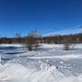 Snow Covered Country Fields