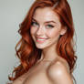 Young Busty Redhead - Smiley Pose