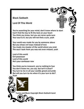 Black Sabbath - Lord of This World