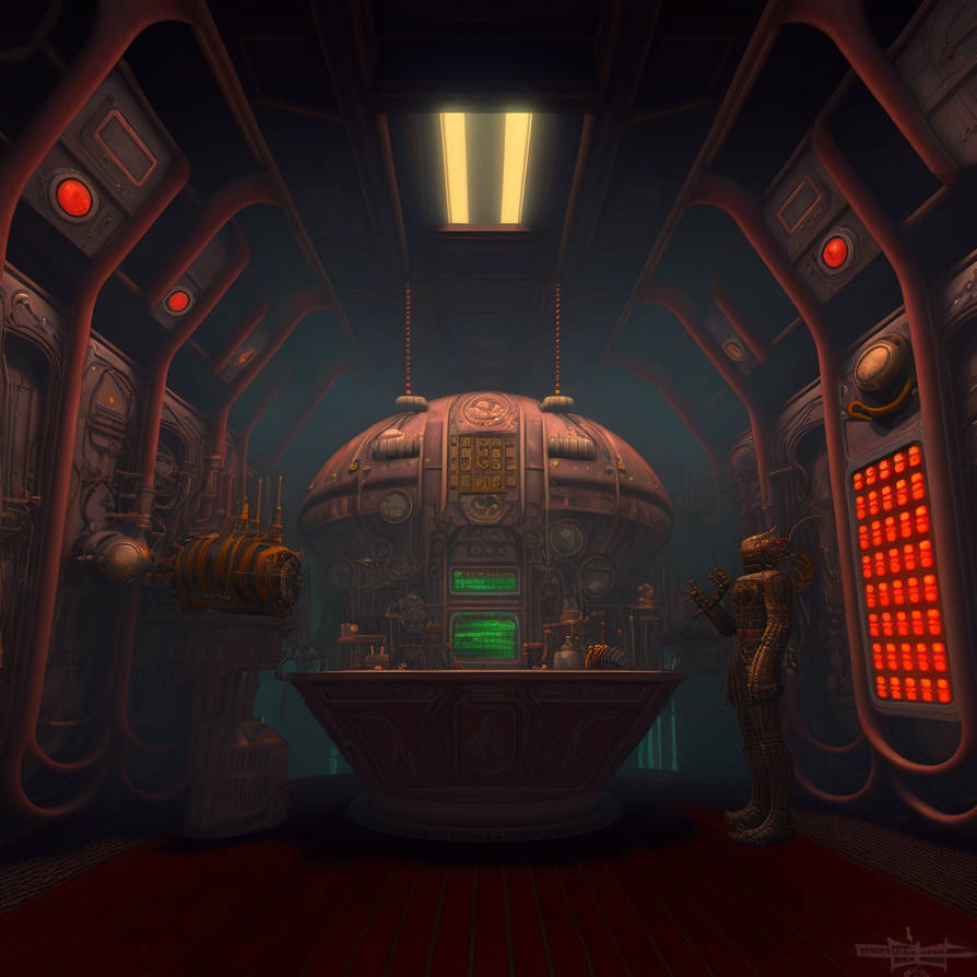 Submarine Interior 3 by theluridphoenix on DeviantArt