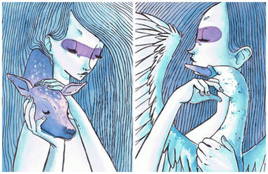 Fawn + Swan by boum
