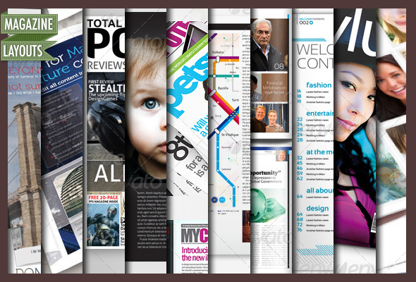 10 Full Magazine Layout Templates for InDesign