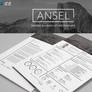 Ansel - Resume and Cover Letter Template PSD/DOCX