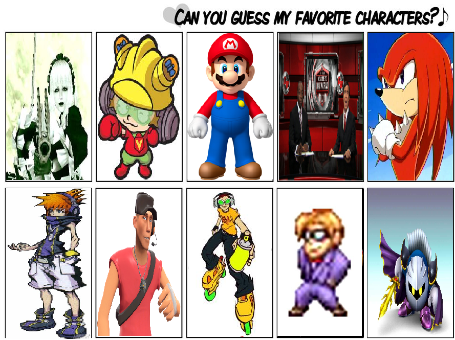 My Top 10 Video Game characters