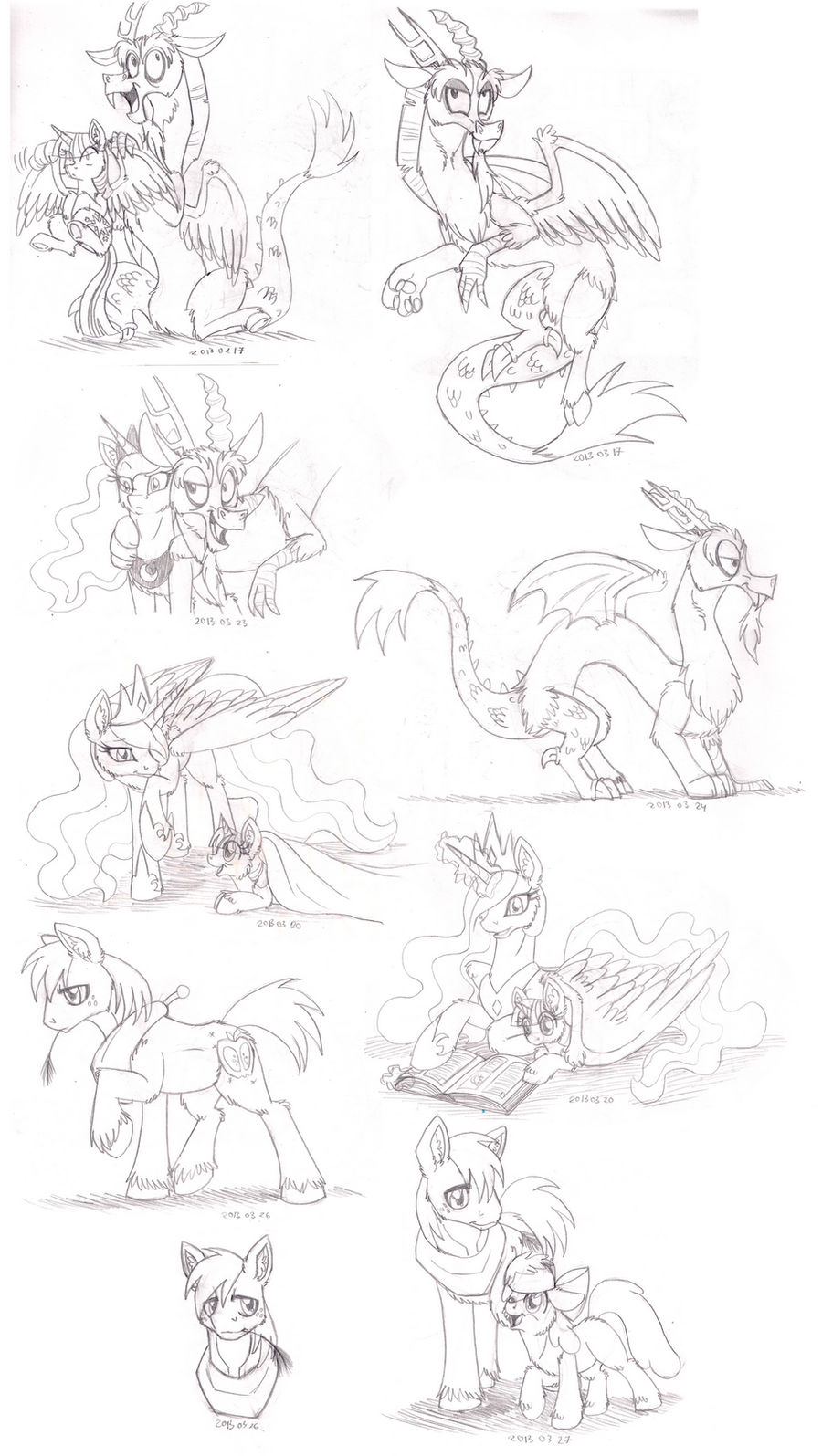 Pony Sketch Pack 01