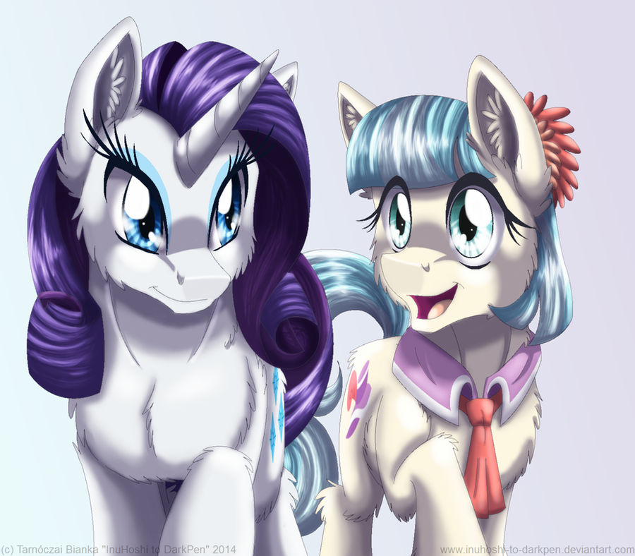 Rarity and Coco Pommel