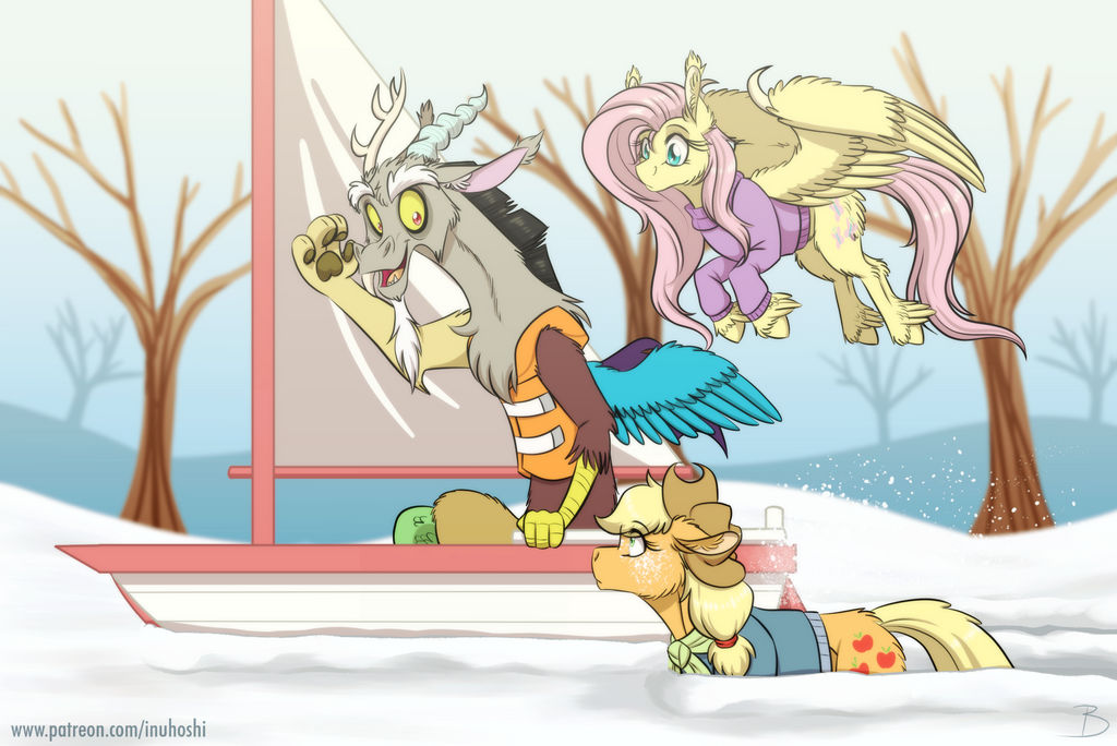 Sailing Through the Snow by InuHoshi-to-DarkPen