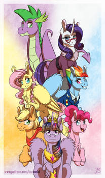 MLP:YL - Mane 6 (+Spike)