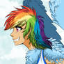 'Human' Rainbow Dash