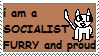 Socialist Furry Stamp by alamostown