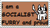 Socialist Furry Stamp