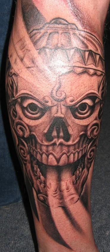 Tibetan skull tattoo by MPDesign on DeviantArt Tibetan skull tattoo by MPDesign on DeviantArt