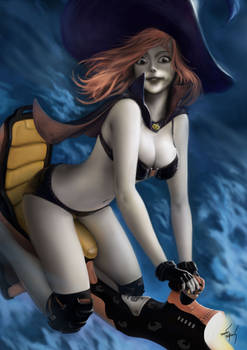 Witch in Halloween