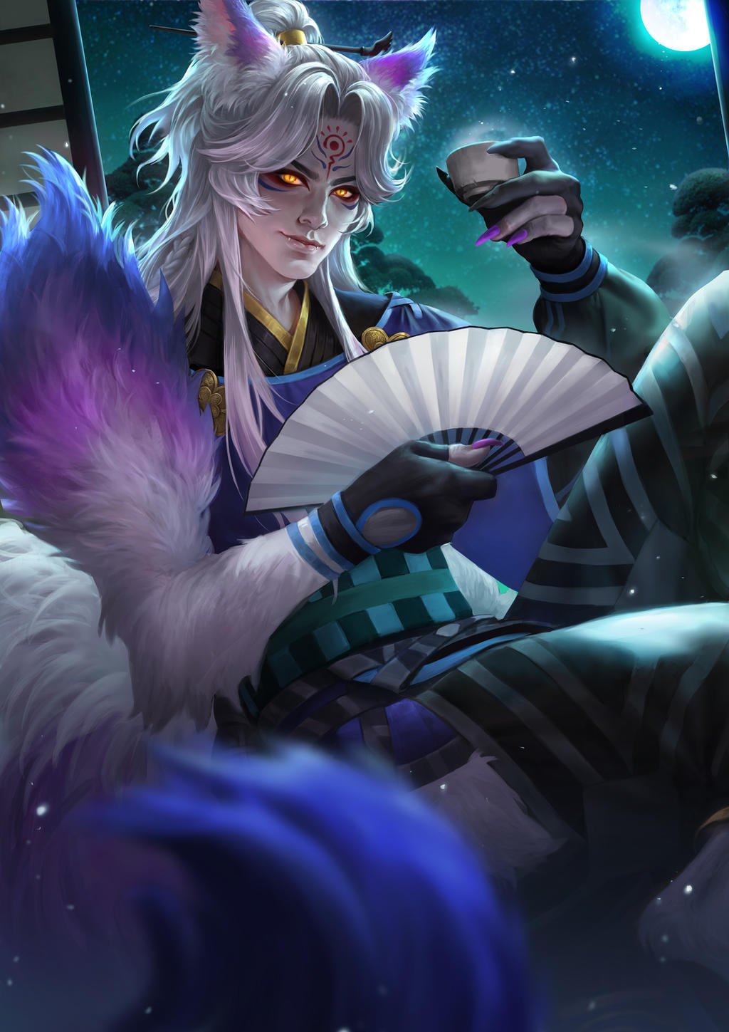 Onmyoji Fan Art Contest - Youko by IndahAlditha