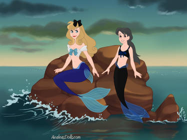 Trixla and Faithra as Mermaid Best Friendship