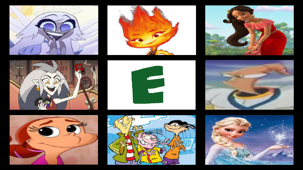 My Favorite Letter E Characters Used by invadersylvine123 on DeviantArt