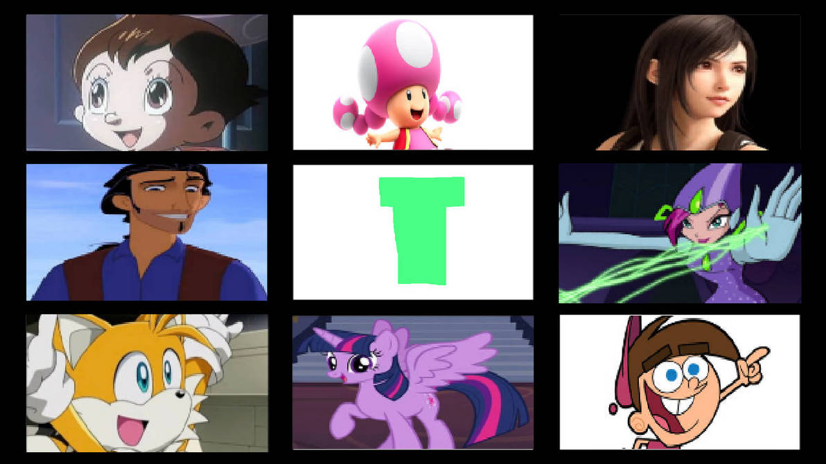 My Favorite Letter T Characters Used by invadersylvine123 on DeviantArt