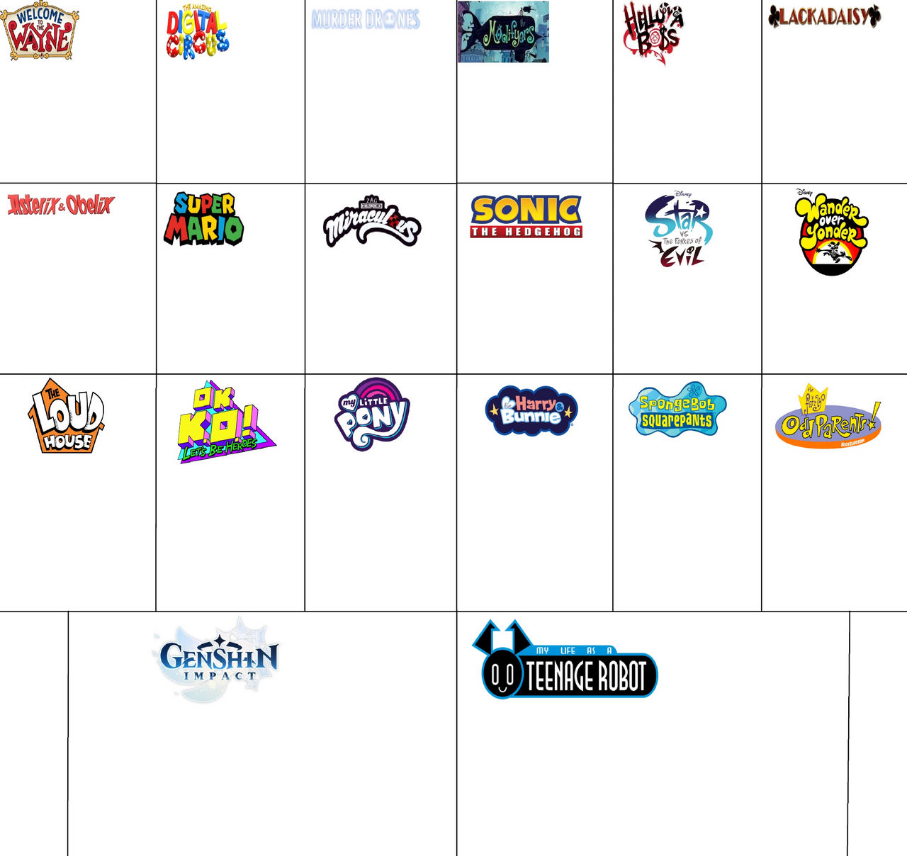 My 20 Art Styles Challenge Template by invadersylvine123 on DeviantArt