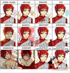 bcs : gaara expressions meme