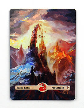 MTG - Painted MOUNTAIN - 1